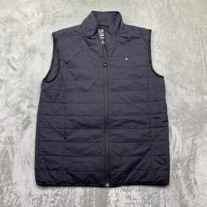 Oscar Jacobson WPS Weather Protection System Puffer Vest Mens S Black Primaloft